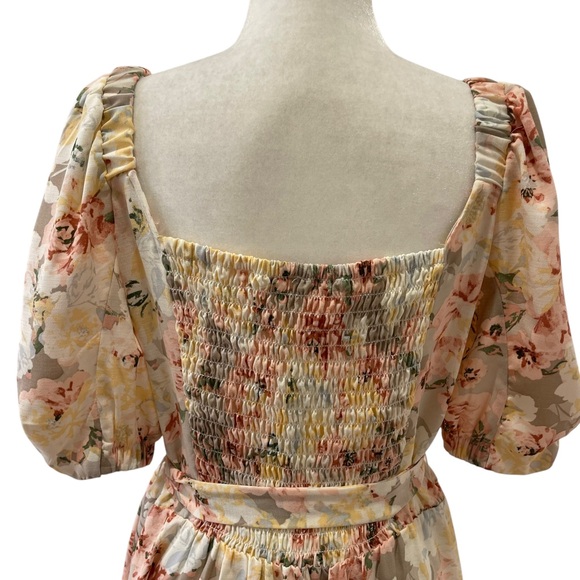 LC Lauren Conrad Chic Bloom Floral Mini Dress Size Large - Picture 8 of 11